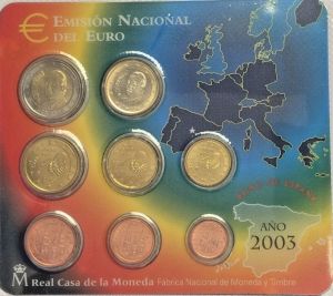 SPAIN 2000 - EURO COIN SET - BU